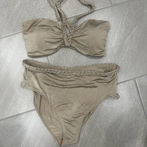 Beige Braided Bikini Set from SummerSalt - Picture 3 of 4